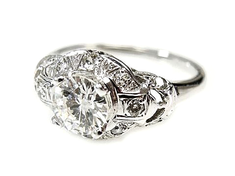 Art Deco Diamond Engagement Ring