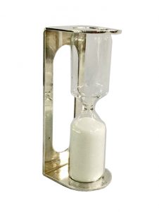Vintage Sterling Silver Glass Timer