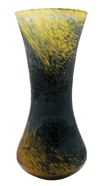 Daum Nancy Cameo Glass Vase